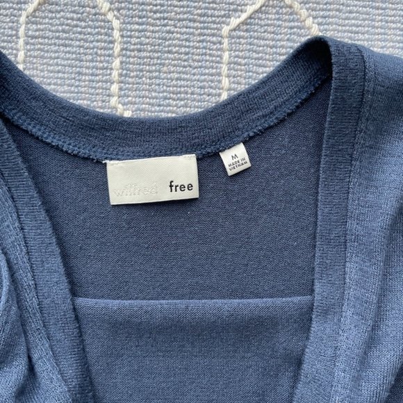 Wilfred Free Navy Reposa Luxe Jersey Knit Izabel Romper Women's Size M (Medium) - Picture 5 of 5